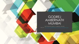 Godrej New Residential Apartment in Ambernath, Mumbai