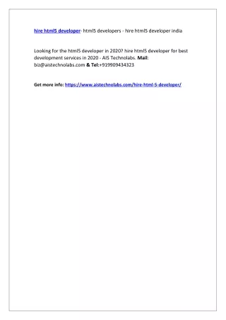 hire html5 developer html5 developers hire html5