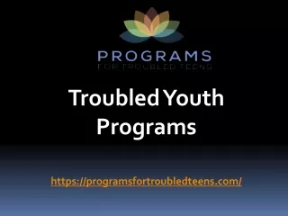 Troubled Youth Programs Provided By Programsfortroubledteens