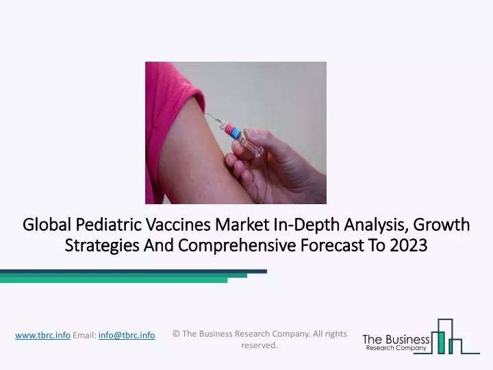 global pediatric vaccines market global pediatric