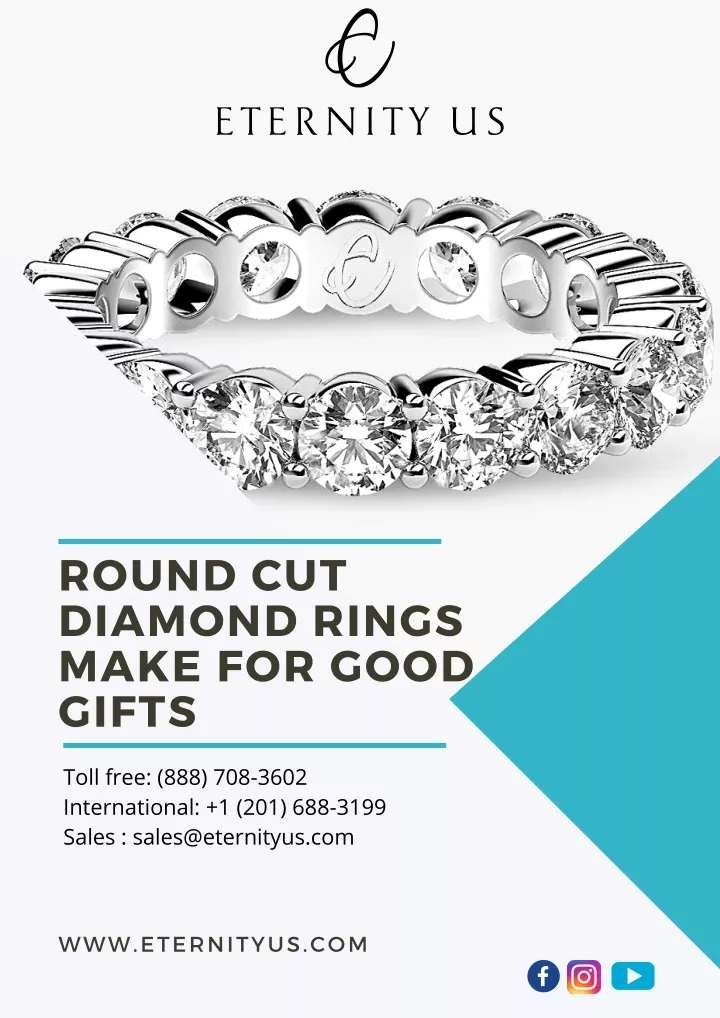 round cut diamond rings make for good gifts