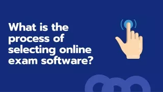 what is the process of selecting online exam