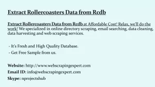 extract rollercoasters data from rcdb