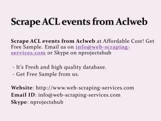 scrape acl events from aclweb