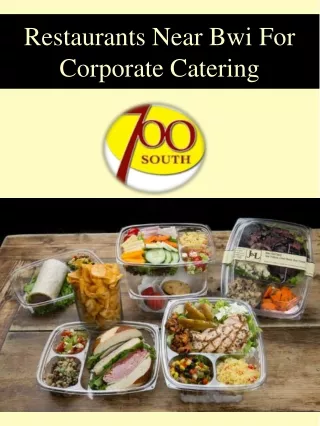 restaurants near bwi for corporate catering