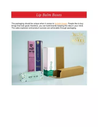 lip balm boxes