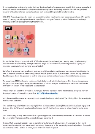 The 3 Greatest Moments in bt21 store History