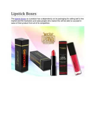 lipstick boxes