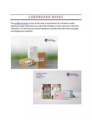 cardboard boxes