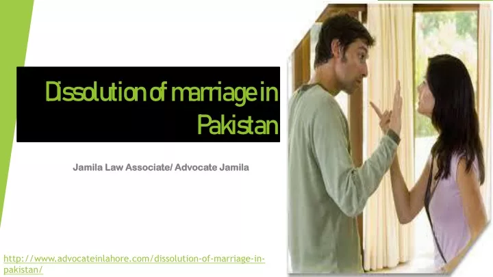 dissolution of marriage in pakistan