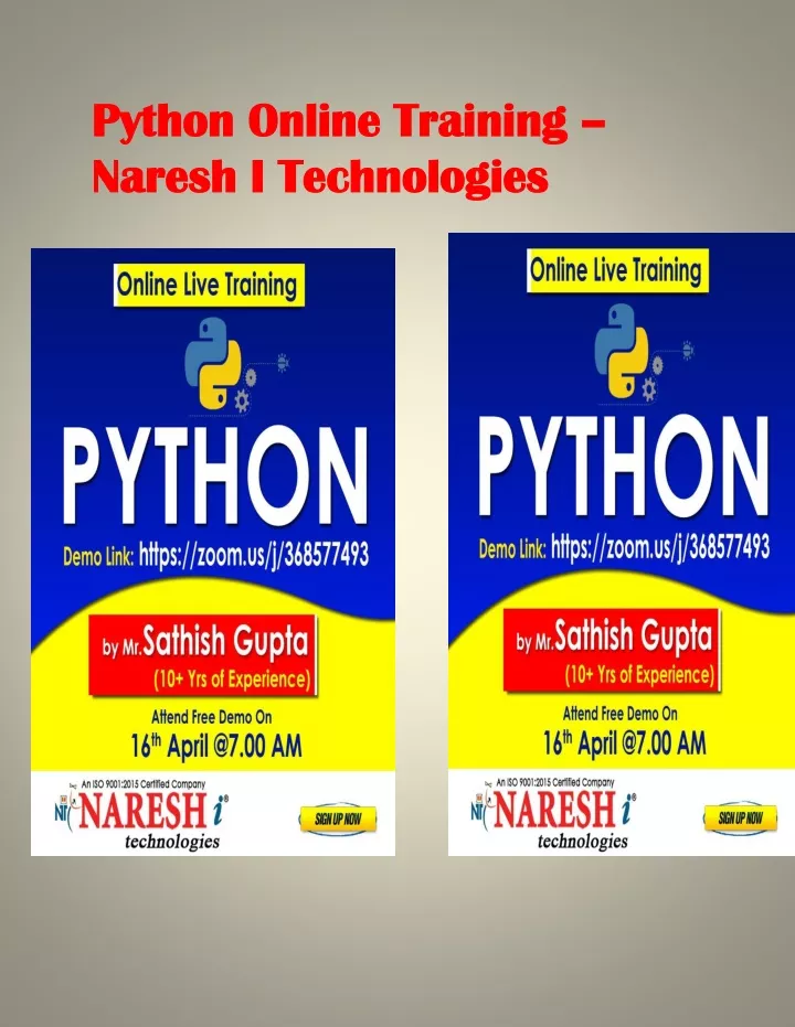 python online training naresh i technologies