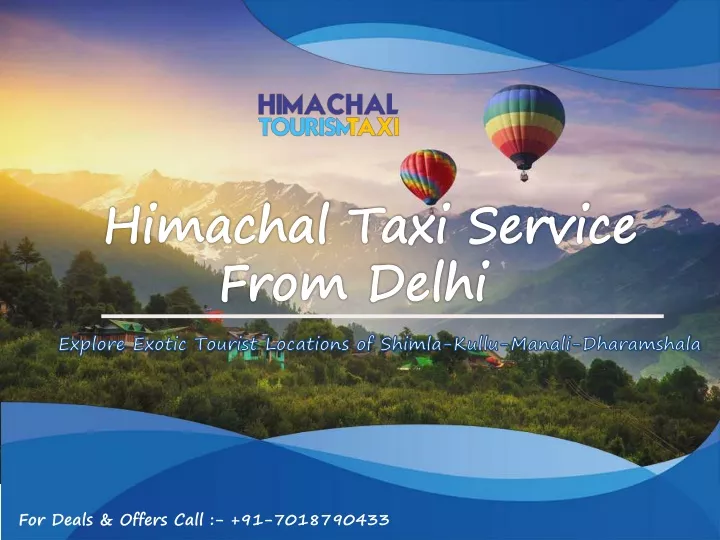 himachal taxi service from delhi