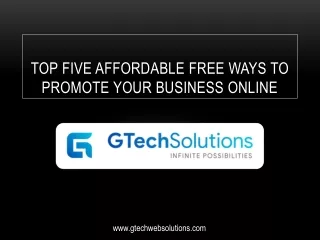 Affordable Ways To Promote Your Business Online For Free| Strategies for Entrepreneurs Growing Your Business Online