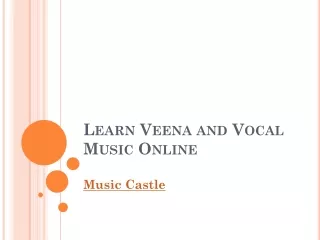 learn veena and vocal music online
