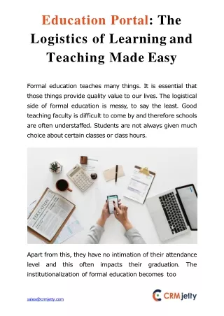 education portal the logistics of learning and teaching made easy