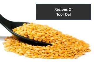 Recipes Of Toor Dal
