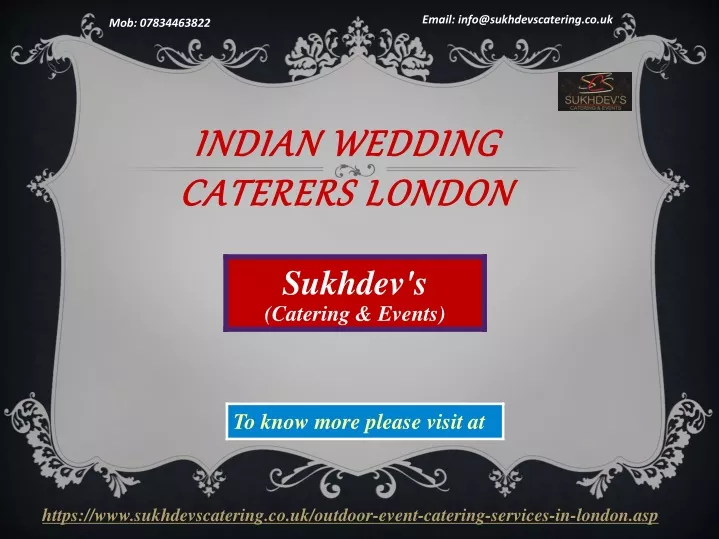 indian wedding caterers london