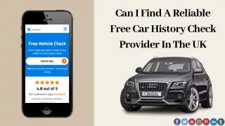 can i find a reliable free car history check