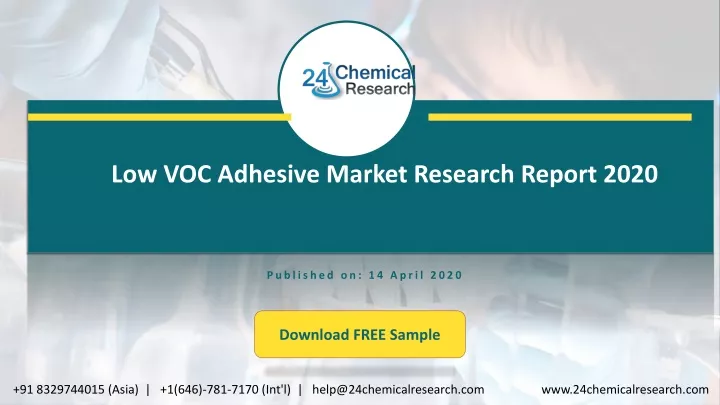 low voc adhesive market research report 2020