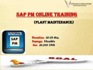 sap pm online training
