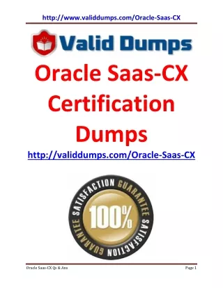 http www validdumps com oracle saas cx