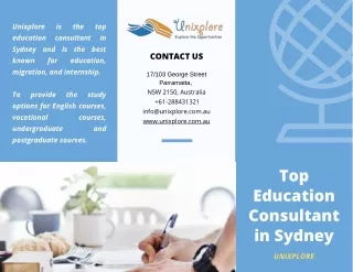 Top Education Consultant in Sydney