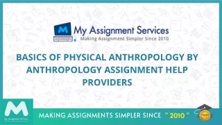 basics of physical anthropology by anthropology