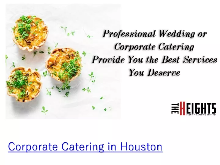corporate catering in houston