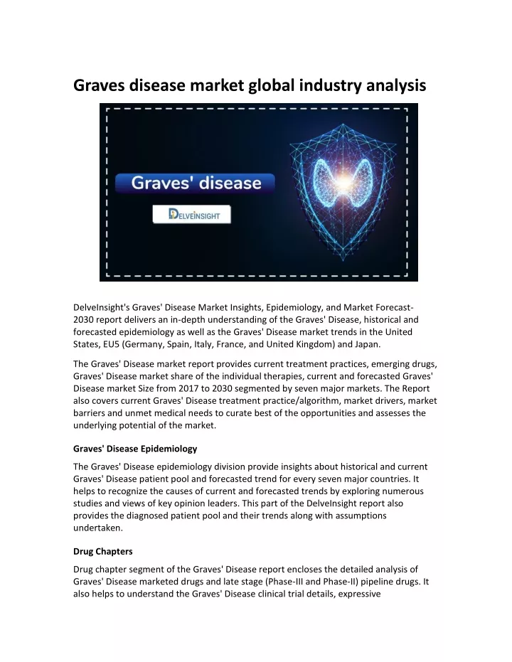 graves disease market global industry analysis