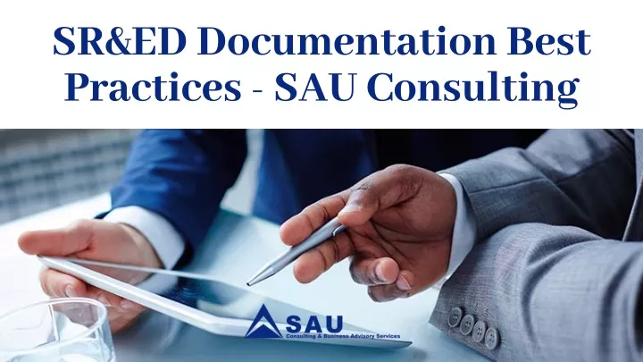 sr ed documentation best practices sau consulting