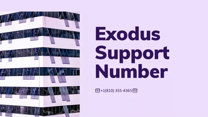 exodus support number