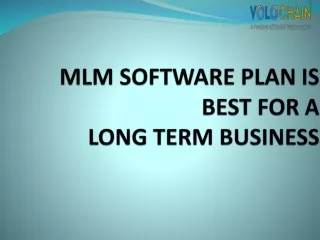 mlm software plan is best for a long term business