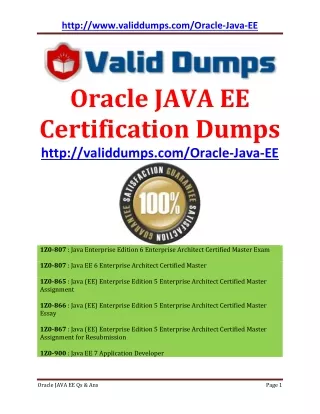 http www validdumps com oracle java ee