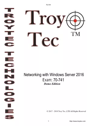 Networking with Windows Server 2016 exam 70-741 preparation