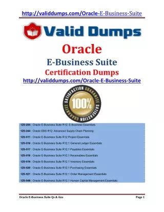 http validdumps com oracle e business suite