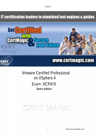 VMware Certified Professional on vSphere 4 ExamDumps - VMware VCP410