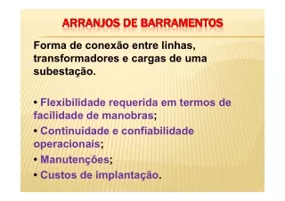 Arranjos de Barramentos