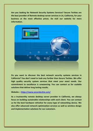 Network Security Systems Services