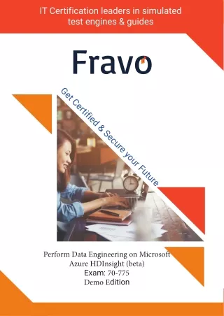 Pass Perform Data Engineering on Microsoft Azure HD Insight (beta) 70-775 Exam with Guarantee