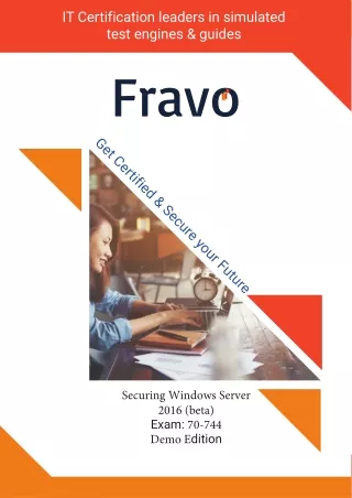 Solved Practice questions for Microsoft Securing Windows Server 2016 70-744 Exam