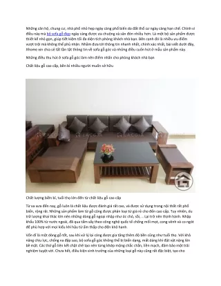 Sofa gỗ cao cấp cho phòng khách