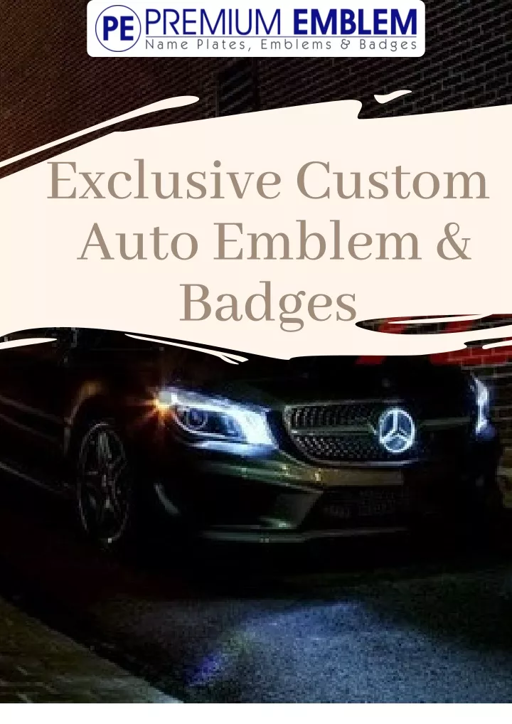 exclusive custom auto emblem badges