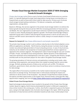 private cloud storage market ecosystem 2020