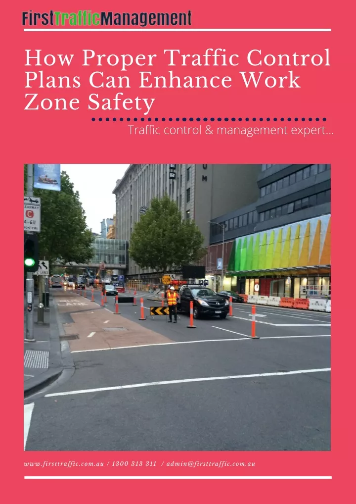 how proper traffic control plans can enhance work
