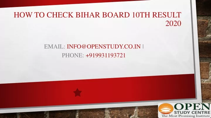 how to check bihar board 10th result 2020