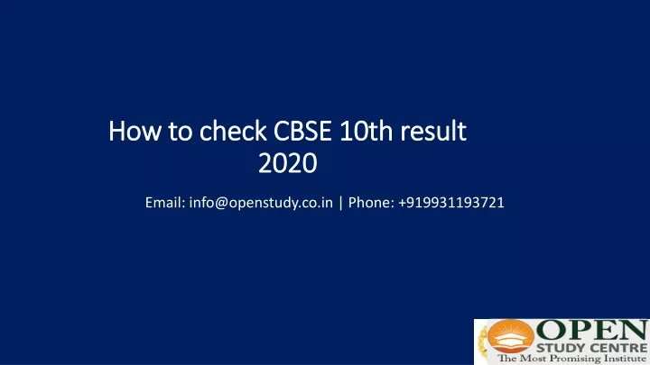 how to check cbse 10th result 2020