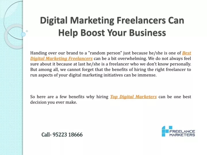 digital marketing freelancers can help boost your business