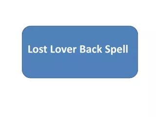 lost lover back spell