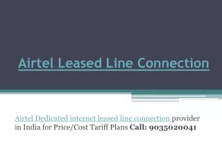 airtel leased line connection