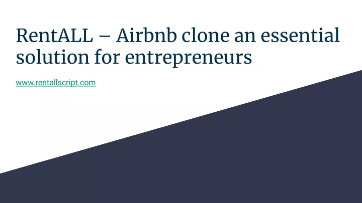 rentall airbnb clone an essential solution